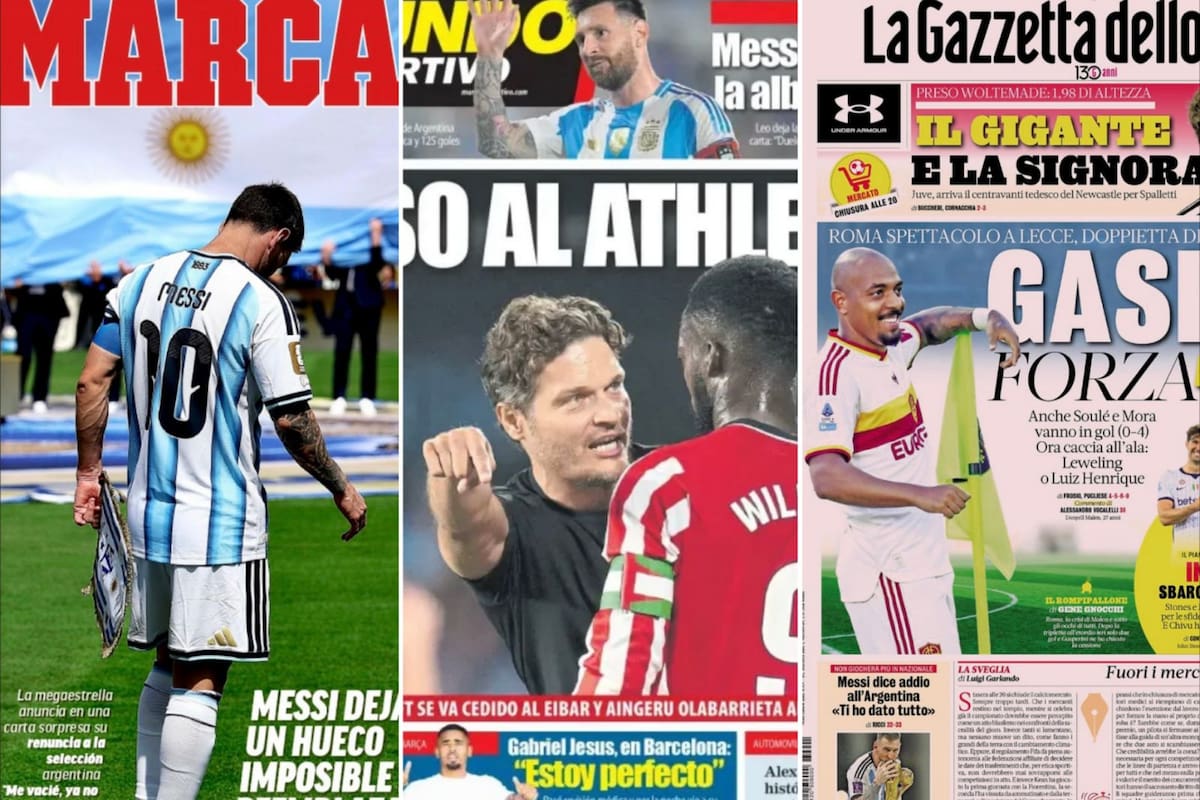 Así reflejaron los diarios del mundo el retiro de Messi de la selección argentina: “El mejor de la historia se despide”