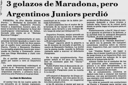 Así registró EL TIEMPO el partido entre Pereira y Argentinos Juniors.