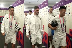 Así salían los jugadores argentinos del estadio