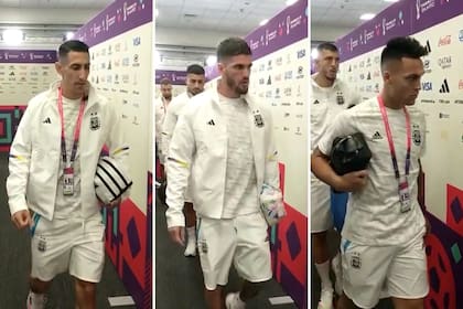 Así salían los jugadores argentinos del estadio