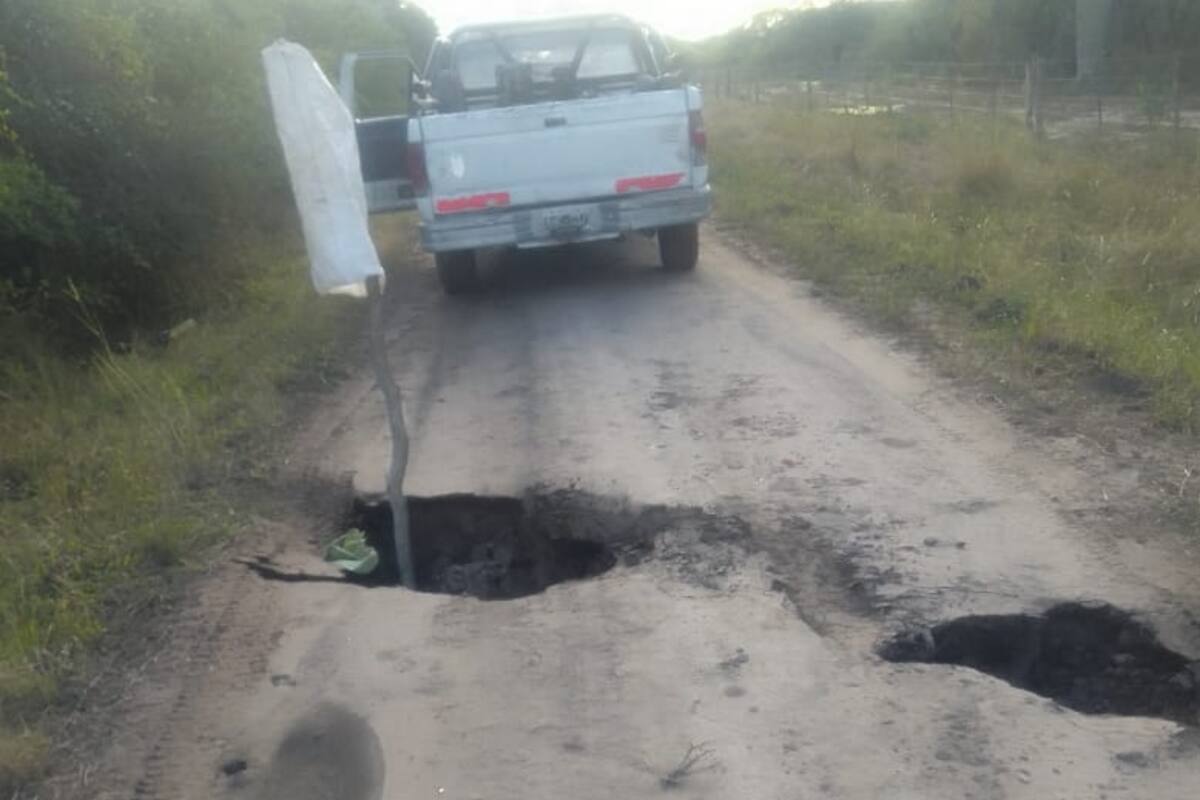 Así se abrió la tierra en la provincia de Chaco por la sequía