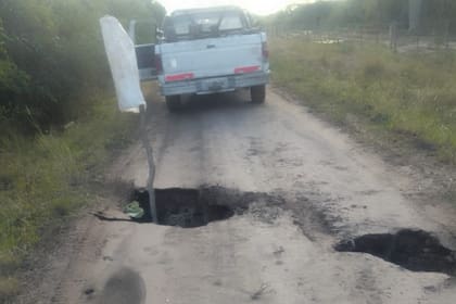 Así se abrió la tierra en la provincia de Chaco por la sequía