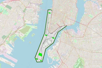 Así se ampliaría la Isla de Manhattan, Nueva York