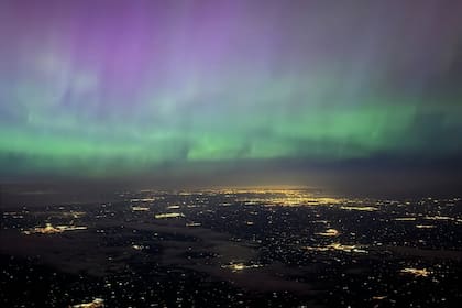 Así se apreció la aurora boreal en Chicago