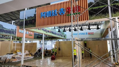 Así se construyó el stand argentino en la feria