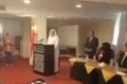 Muhammad Al-Qahtani murió durante una conferencia en honor al presidente de Egipto, Abdelfattah El Sisi