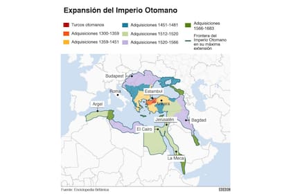Así se expandió el Imperio Otomano