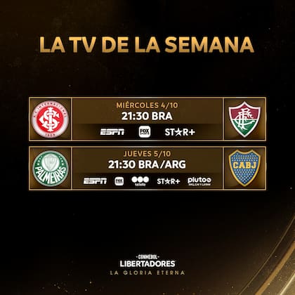 Así se juegan las semifinales de vuelta de la Copa Libertadores 2023, que se define el 4 de noviembre