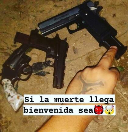Así se muestra "Lucianito", quien participó del asesinato de Andrés Blaquier