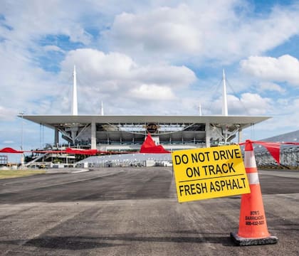 Así se pone a punto la pista para el Gran Premio de Miami