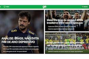 Así se reflejó en un medio de Brasil la derrota ante la selección argentina, en una noche de Río de Janeiro con muchos condimentos dentro y fuera del campo de juego