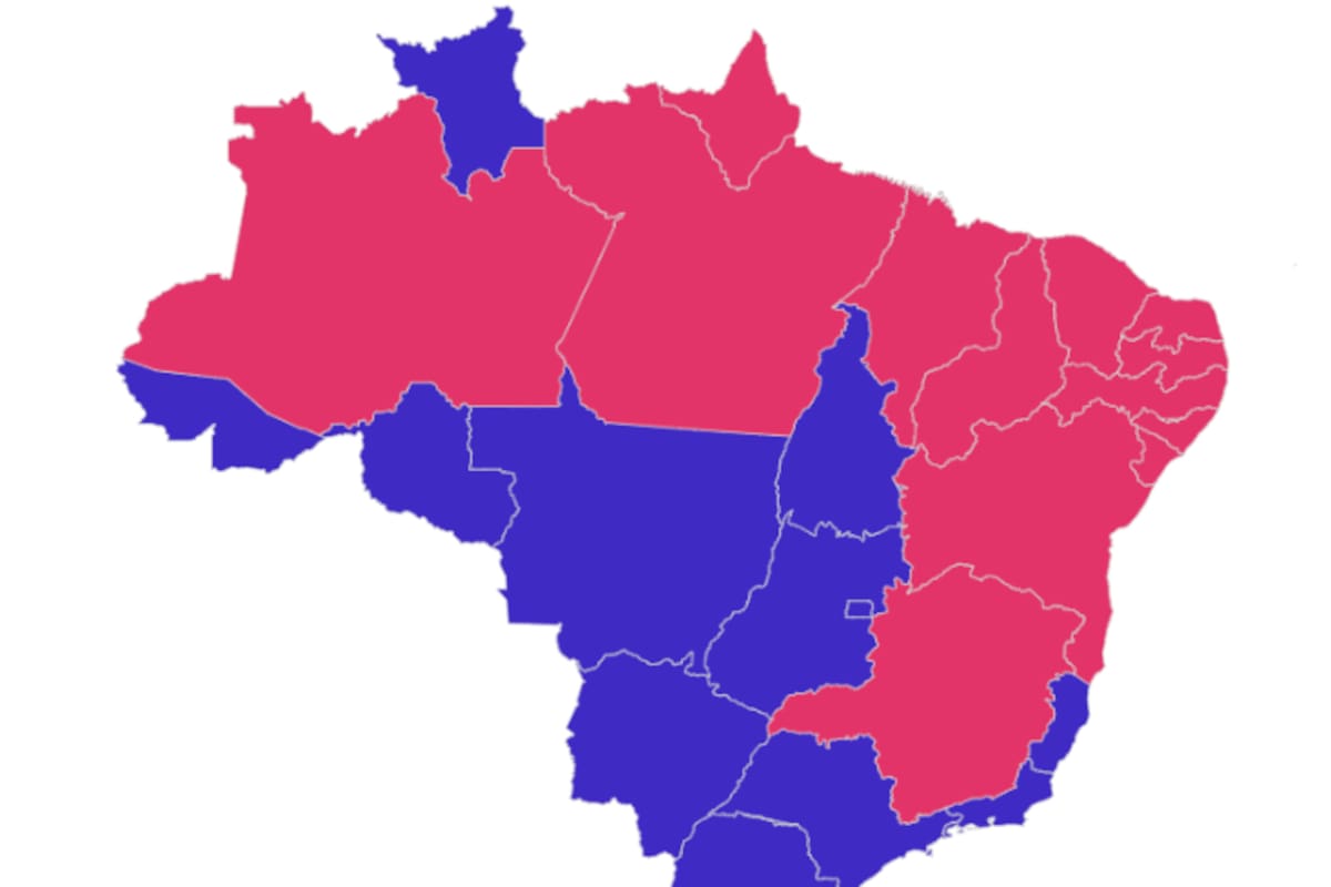 Así se repartió el mapa electoral en Brasil