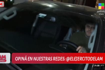Así se retiró Mauro Icardi del Chateau Libertador junto a sus dos hijas (Foto: Captura de video / América TV)