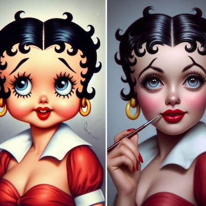 Así se transformaría Betty Boop de caricatura a ser humano
