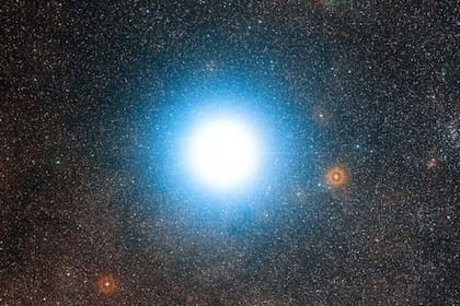 Así se ve Alpha Centauri desde la Tierra. Está a una distancia de 4,25 millones de años luz