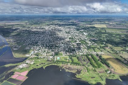 Así se ve Bragado desde el aire