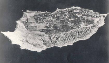 Así se ve desde arriba la isla de San Nicolás