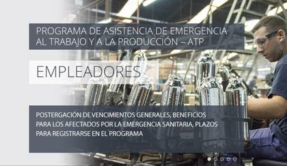 Quienes soliciten la baja del Programa de Asistencia de Emergencia al Trabajo y la Producción (ATP) podrán restituir los salarios devengados en abril hasta el 31 de mayo inclusive