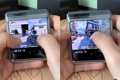 Así se ve el Call of Duty en la pantalla externa de un smartphone plegable Motorola Razr 40 Ultra