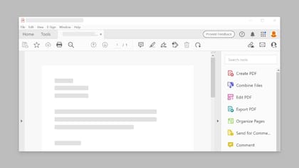 Así se ve el editor de PDF de Adobe Acrobat