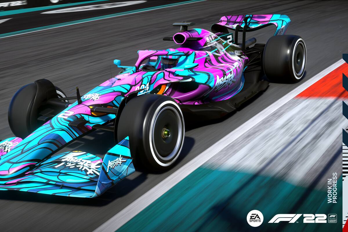 Así se ve el F1 22, que estará disponible el próximo 1ro de julio, pero que ya tiene listo el circuito de Miami para ir probando el juego
