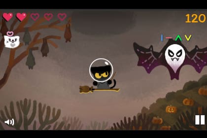 Así se ve el juego del doodle de Google por Halloween 2024