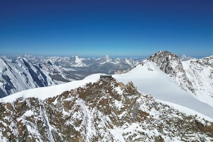 Así se ve el Rifugio Capanna Regina Margherita , el edificio más alto de Europa