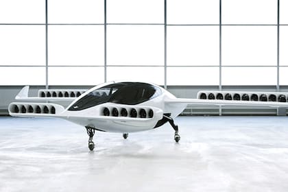 La aeronave Lilium, uno de los modelos de taxis eléctricos que buscan ganar la carrera de la nueva generación de vehículos aéreos conocidos como eVTOL