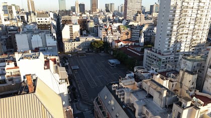 Así se ve el terreno donde se construiría el templo mormón