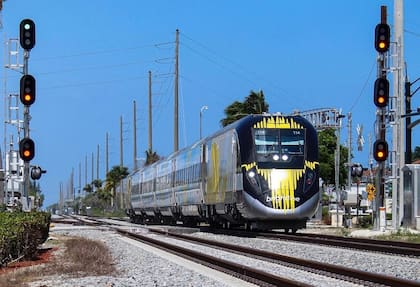 Así se ve el tren Brightline, de Florida