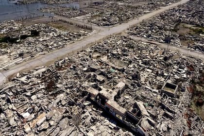 Así se ve hoy Villa Epecuén: el agua arrasó con todo