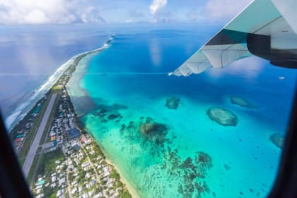 Así se ve la ciudad de Funafuti