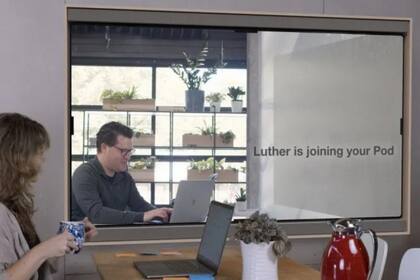 Así se ve Square, el prototipo ideado por la firma Argodesign para las videollamadas en un futuro no muy lejano