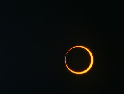 Así se ve un anillo de fuego
