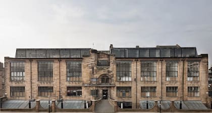 Así se veía el edificio del Glasgow School of Arts antes del último incendio.