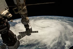 Así se veía el huracán Ian desde el espacio antes de llegar a Florida