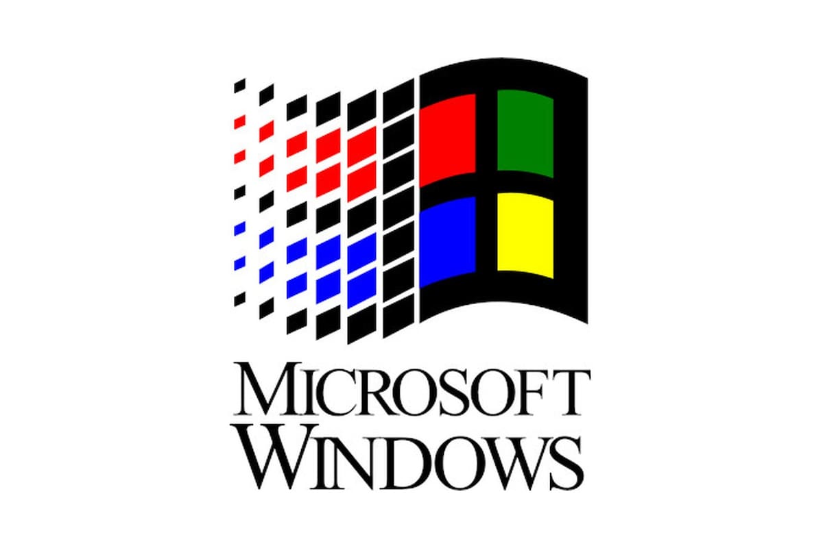 Así se veia el logo de los primeros Windows