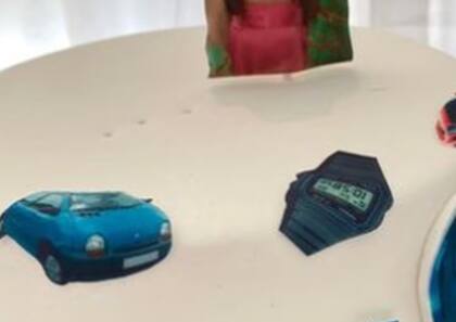 Así se veía el pastel que le regalaron a Shakira, sin la foto de Piqué