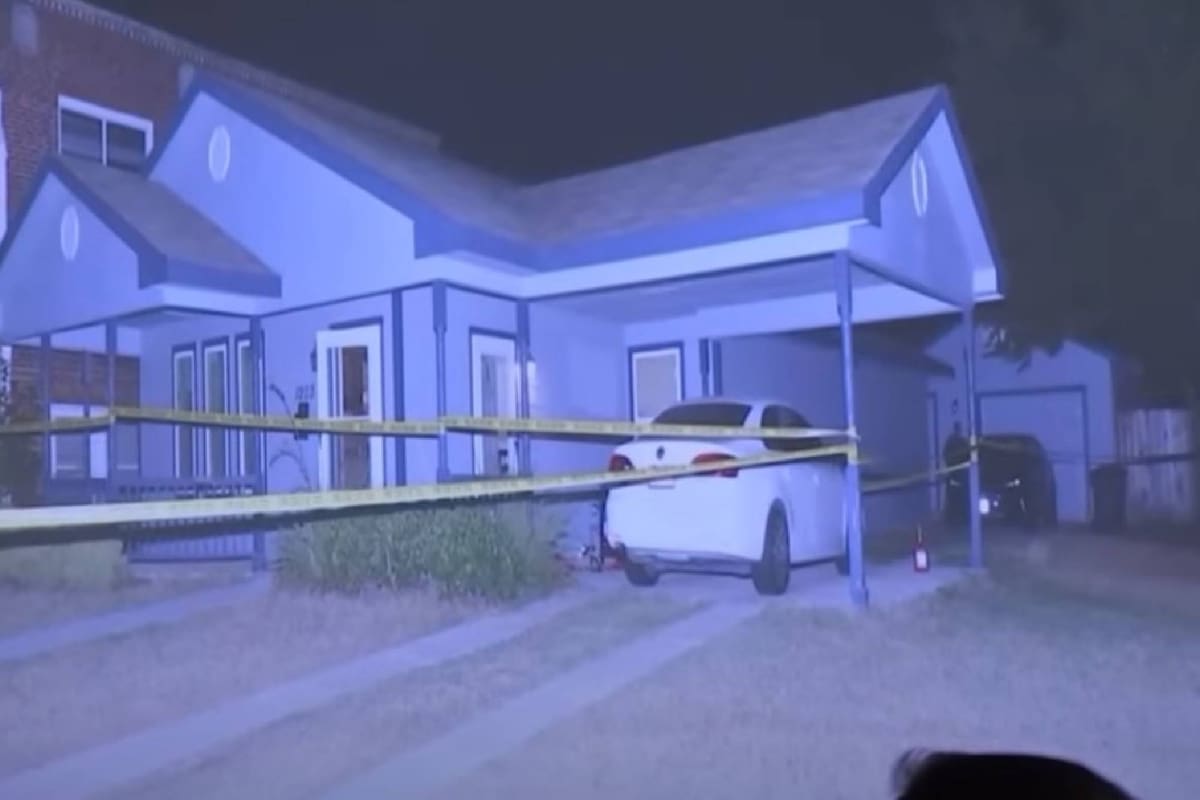 Así se veía la casa donde vivía Zion Carr y en la que tuvo lugar el incidente