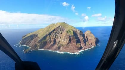 Así se veía la isla Redonda desde un helicóptero en el año 2017