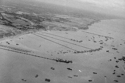 Así se veían los muelles provisorios