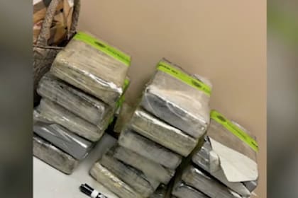 Así se veían los paquetes que encontraron en el equipaje del pasajero y con los que pretendía ingresar a EE.UU.