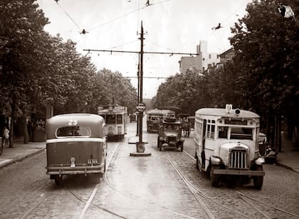 Así se veían los primeros colectivos