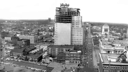 Así se veían los trabajos de ampliación en 1966 (Foto: THE INDIANA ALBUM: STEVE HERMAN COLLECTION)