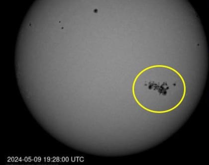 Así se ven las manchas solares