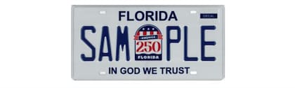 Así se ven las nuevas placas patrióticas de Florida