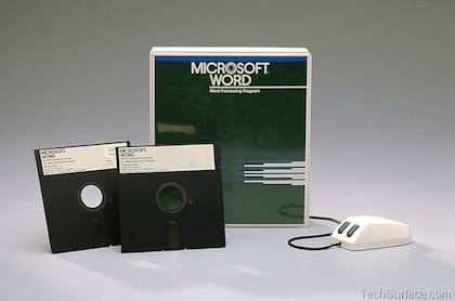 Así se vendía el Word en sus primeras versiones
