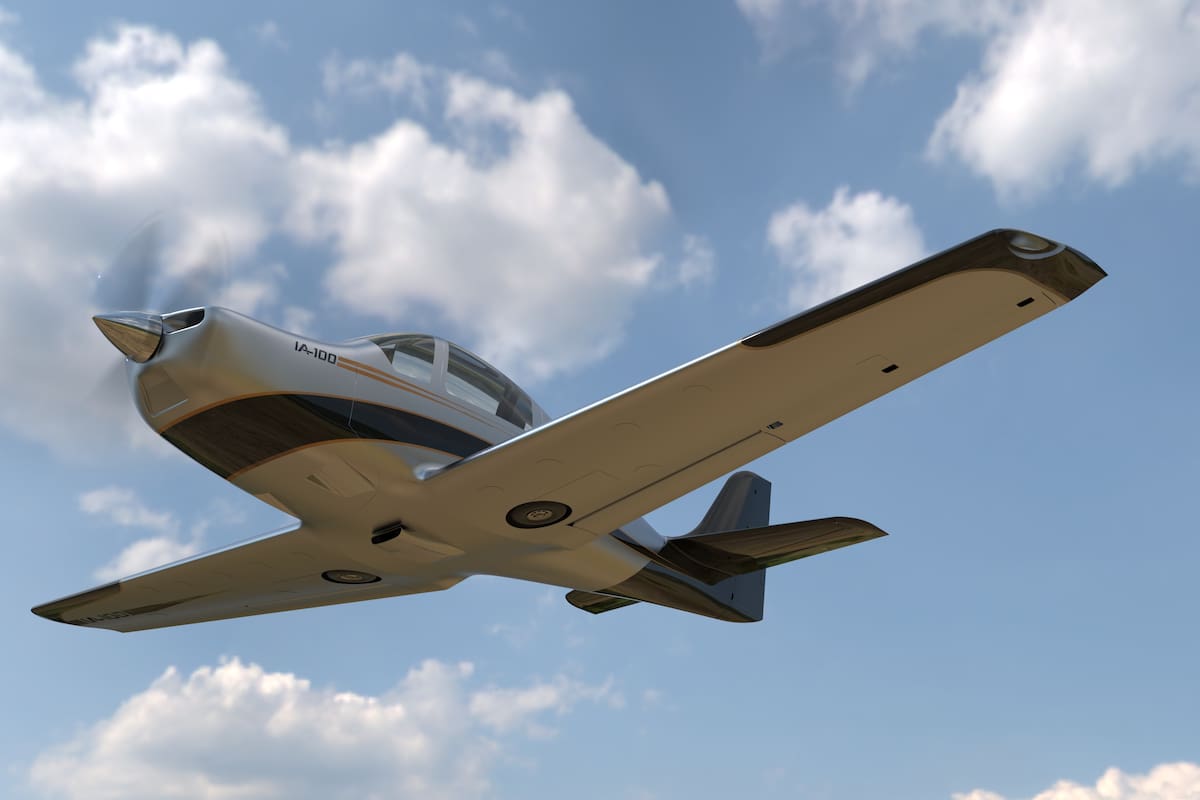 Así se verá el avión de entrenamiento IA-100, diseñado y fabricado en la Argentina, cuando esté listo