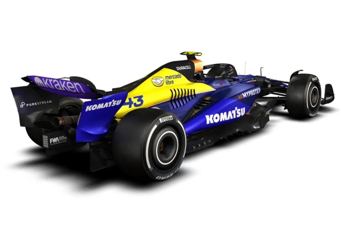 Así se verá el Williams de Franco Colapinto en el GP de México