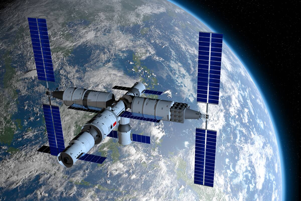 Así se verá la estación espacial china, Tiangong 3, cuando esté terminada
